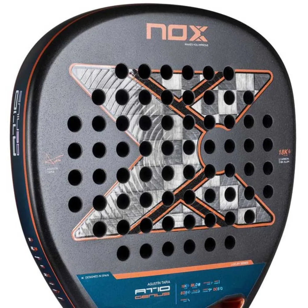 Pala NOX AT10 Genius Attack 18K 2025 Agustín Tapia